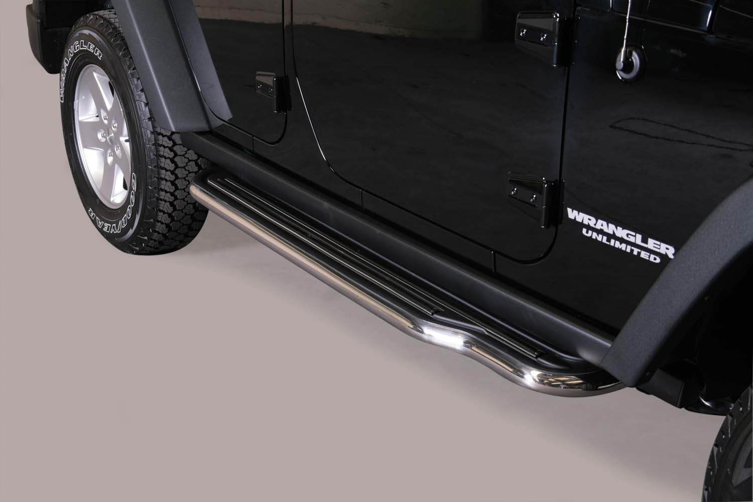 Marche-Pieds Inox Ø50 Jeep Wrangler 2011/2020 5 Portes
