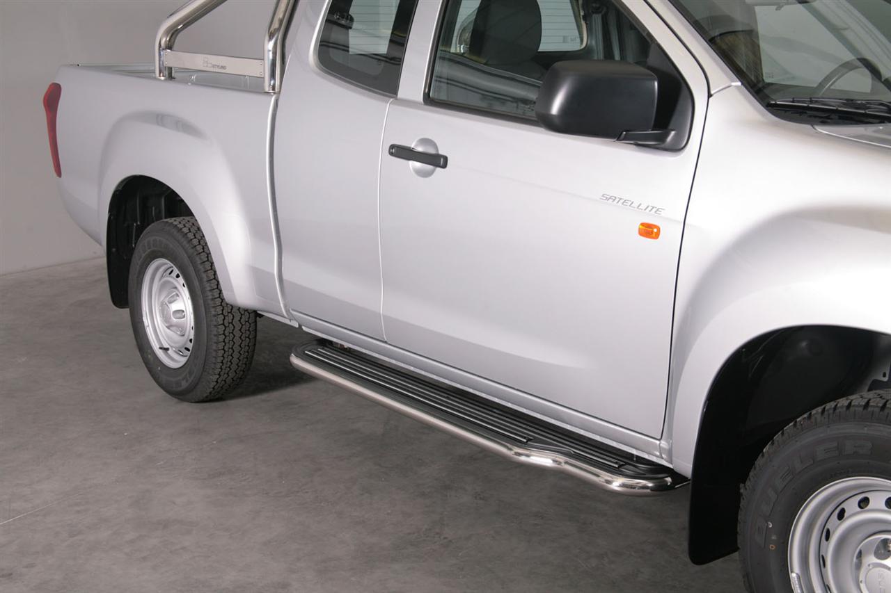 Marche-Pieds Noir Ø50 Isuzu Dmax 2012/2020 Space Cab
