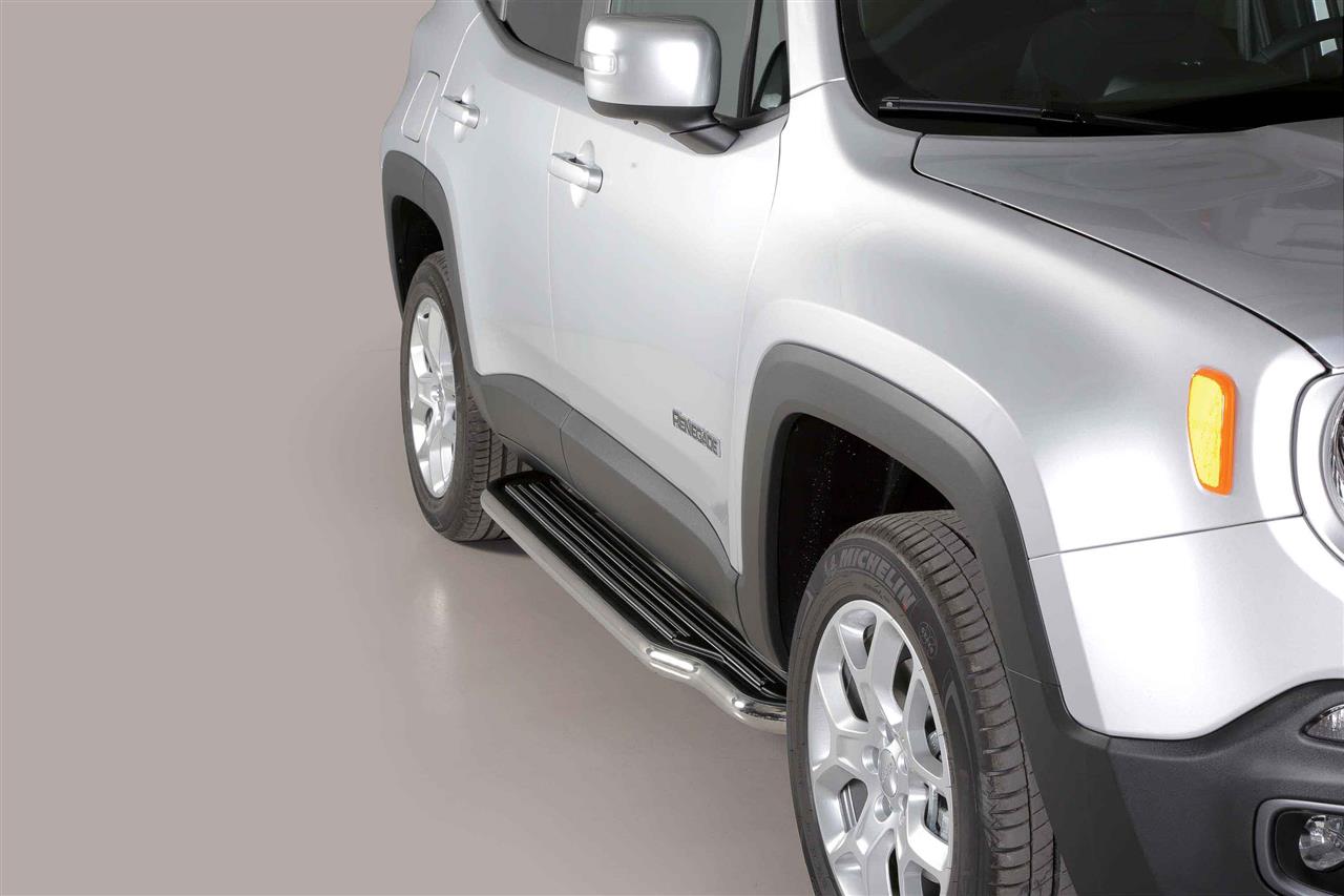 Marche-Pieds Inox Ø50 Jeep Renegade 2014+