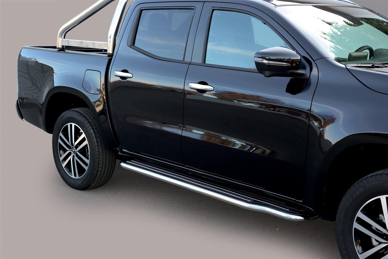Marche-Pieds Inox Ø50 Mercedes Classe X Double Cab 2017+