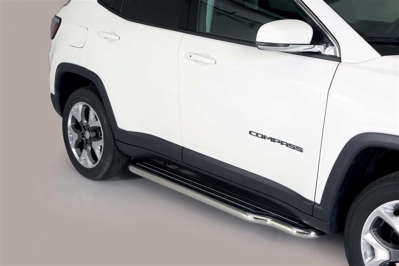 Marche-Pieds Inox Ø50 Jeep Compass 2017+