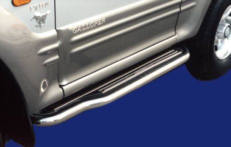 Marche-Pieds Inox Ø50 Hyundai Galloper 3 Portes 1998/2002