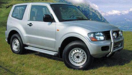 Marche Pieds Aluminium S50 Mitsubishi Pajero 2000/2007 Did 5 Portes