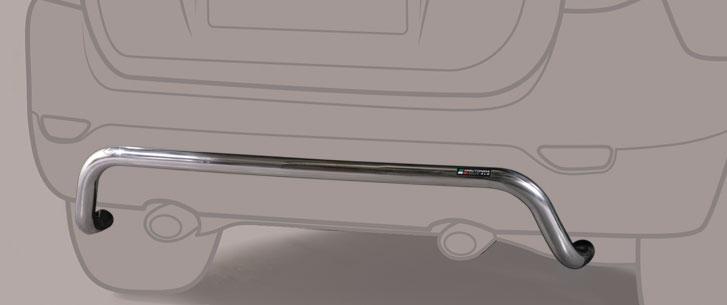 Pare Choc Arriere Inox Ø63 Mitsubishi Pajero Pinin 3 Portes
