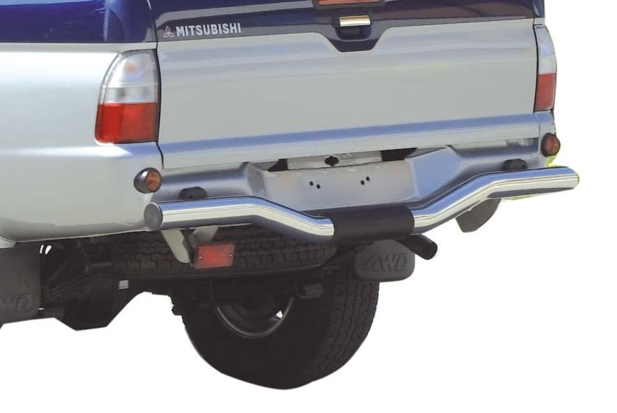 Pare Choc Arriere Inox Ø76 Mitsubishi L200 1997/2005