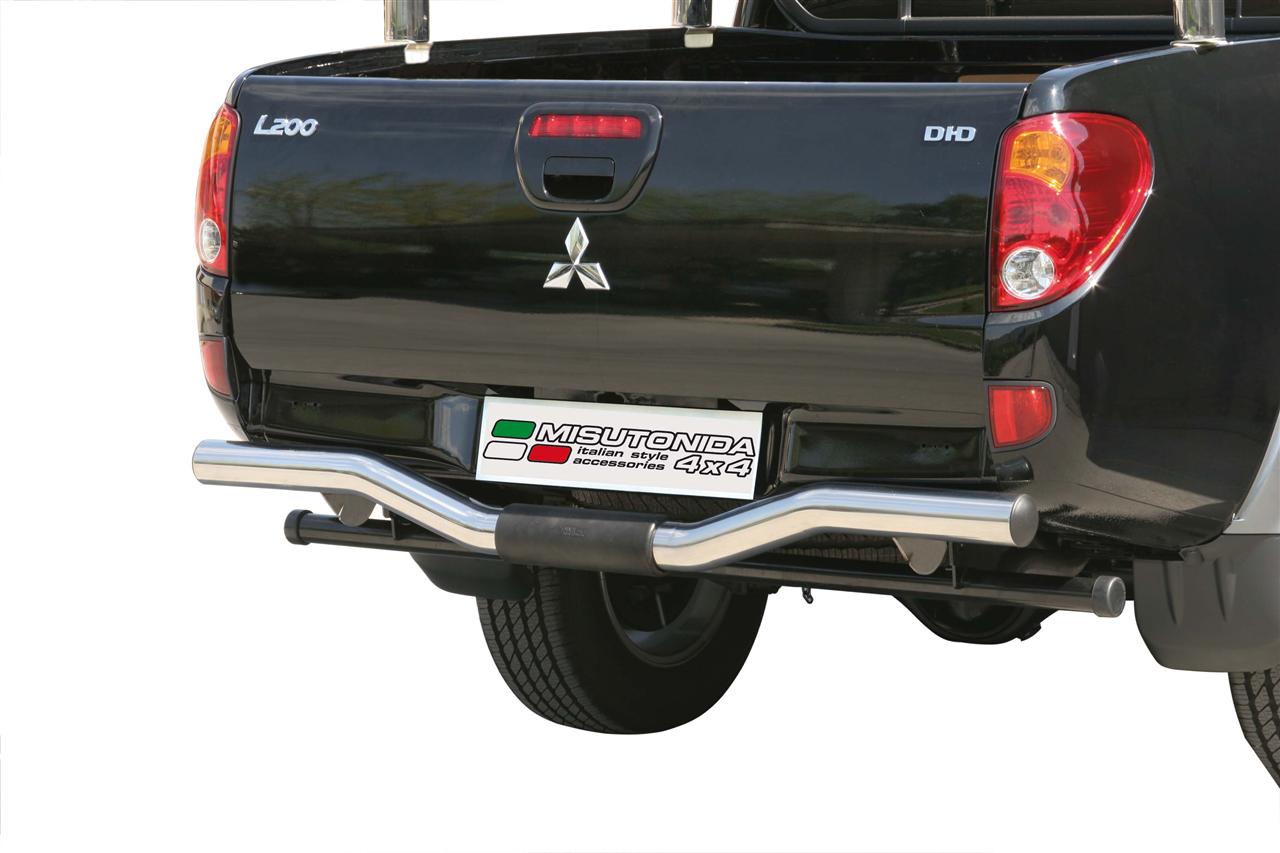 Pare Choc Arriere Inox Ø76 Mitsubishi L200 2006/2009 Double Cab