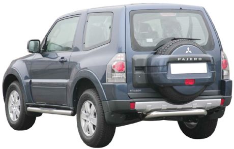 Pare Choc Arriere Inox Ø76 Mitsubishi Pajero Did 2007+