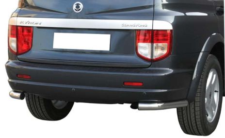 Protection Angles De Pare-Choc Inox Ø63 Ssangyong Kyron