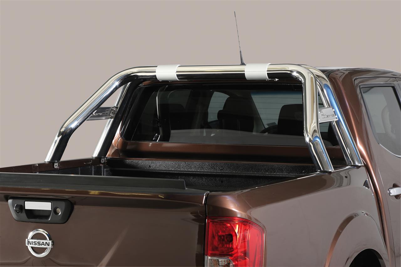 Roll Bar Inox Dbl Tube Inox New Style Ø 76 Nissan Np300 Double Cab/king Cab 2016/2021