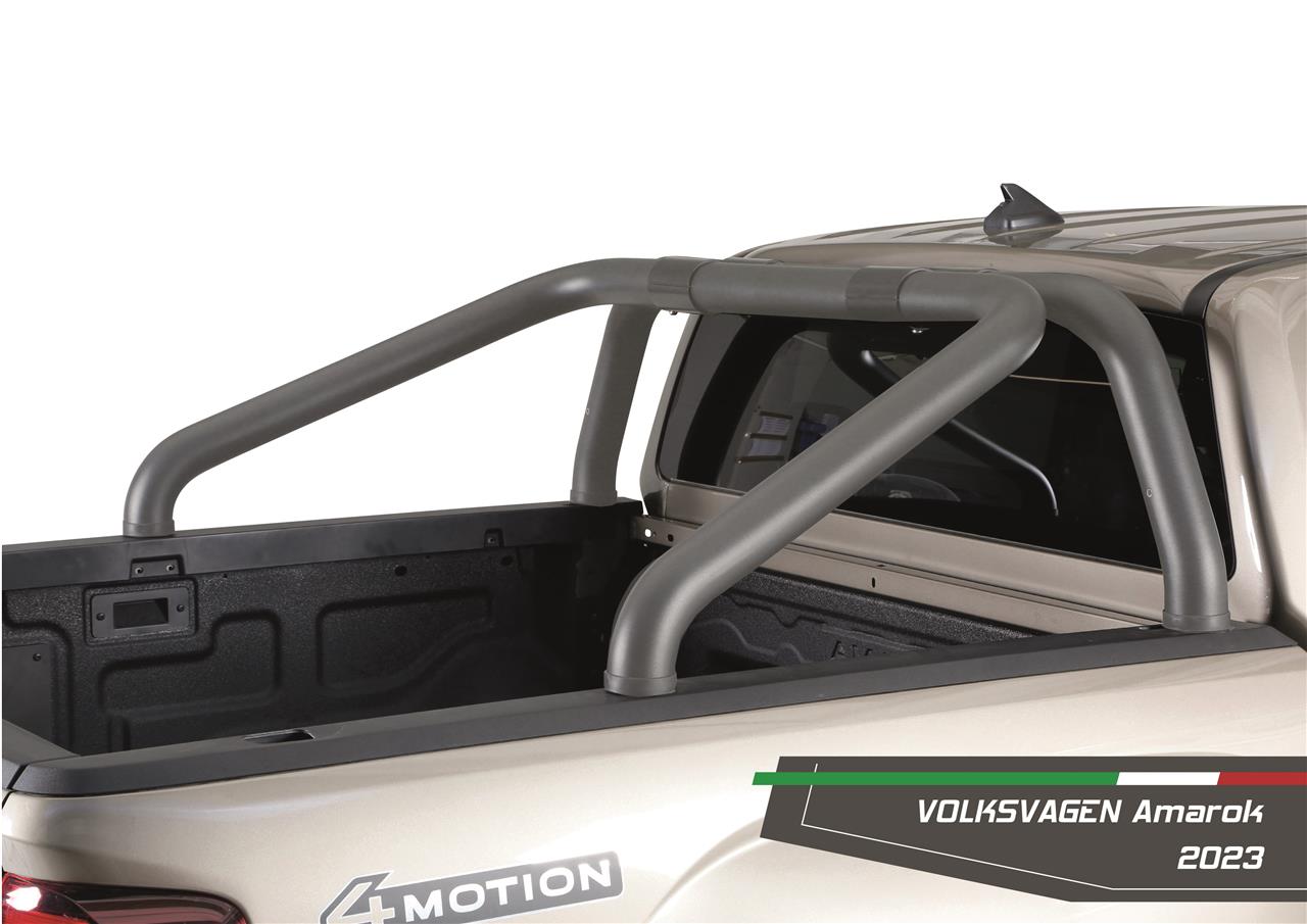 Roll Bar Inox Avec Plaque Laterale Double Tube Ø 76 Volkswagen Amarok 2023+