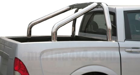 Arceau De Benne Inox Double Tube Ø76 Ssangyong Actyon Sports 20 07+