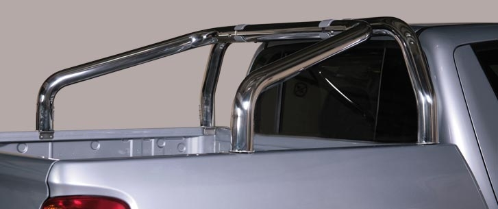 Arceau De Benne Inox Double Tube Ø76 Mitsubishi L200 2010+ Club Cab