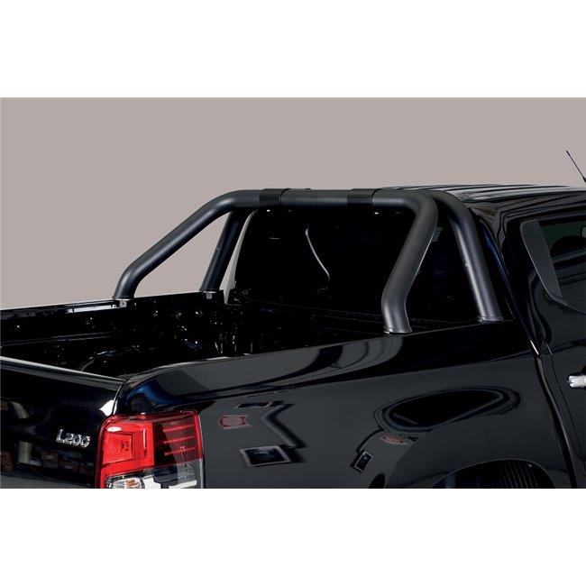Roll Bar Noir Dbl Tube Ø 76 Mitsubishi L200 2016+ Club Cab