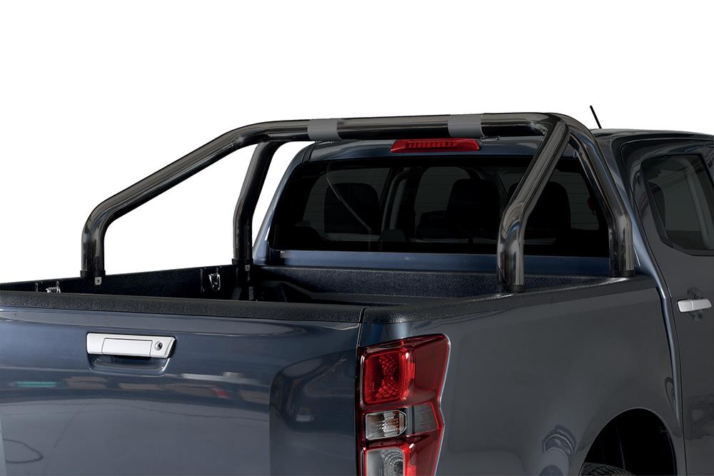 Roll Bar Inox Dbl Tube Ø 76 Noir Isuzu Dmax (Bord Benne) 2020+
