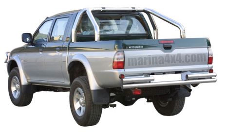 Arceau De Benne Inox Tri Tube Ø76 Mitsubishi L200 97/05 (Bord Benne)