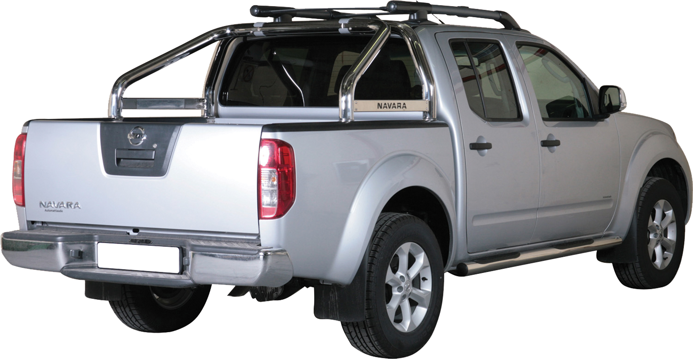 Arceau De Benne Inox Double Tube Ø76 Nissan Navara D40 05+ Avec Marquage
