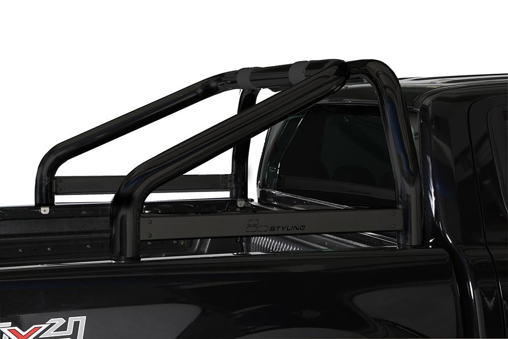 Roll Bar Inox Noir Dbl Tube Ø 76 Ford Ranger 2012+ Avec Marquage