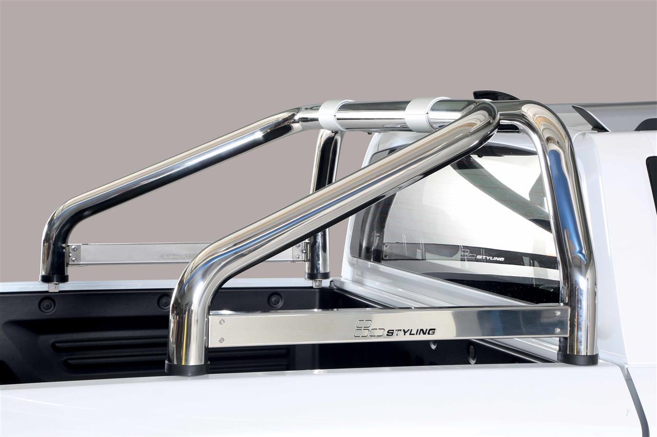 Arceau De Benne Inox Double Tube Ø 76 Ssangyong Musso Sports 2018+ Avec Marquage