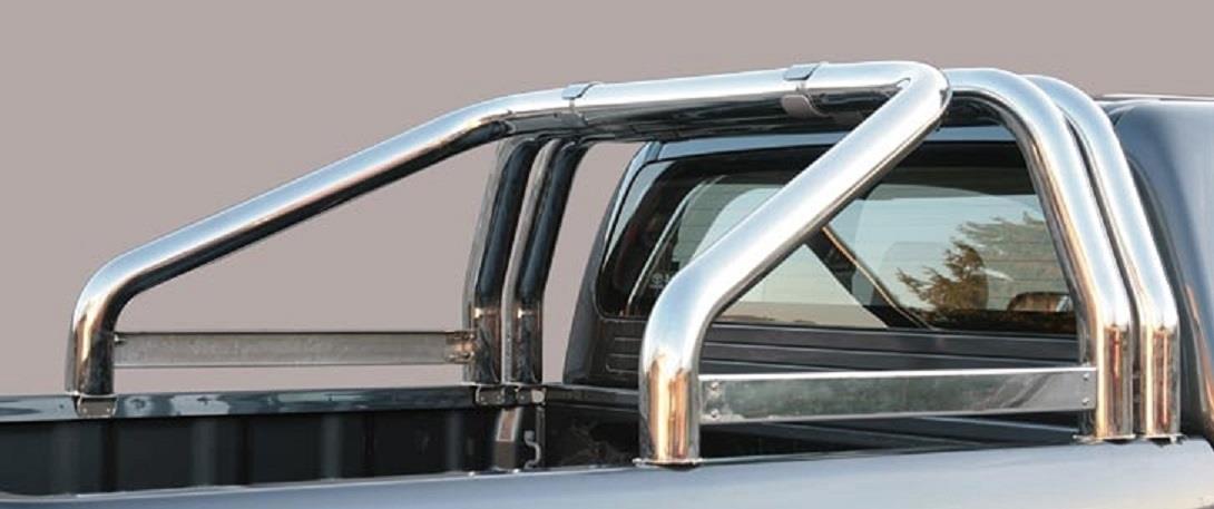 Roll Bar Inox Triple Tube Ø 76 Nissan Np300 2016+ Av Marquage