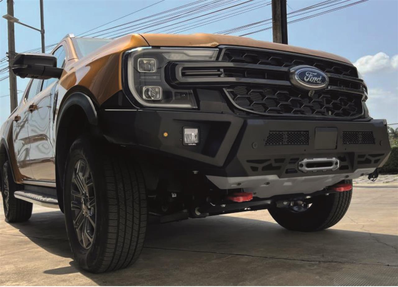Pare Choc Avant Alu 6Mm Ford Ranger 2023+ Avec Leds