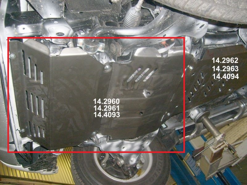 Protege Radiateur+ Carter Mitsubishi L200 2015+ Alu 6Mm 2,4Td