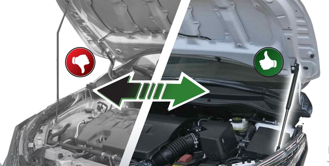 Verins De Capot Toyota Hilux Revo 2016+ (Paire)