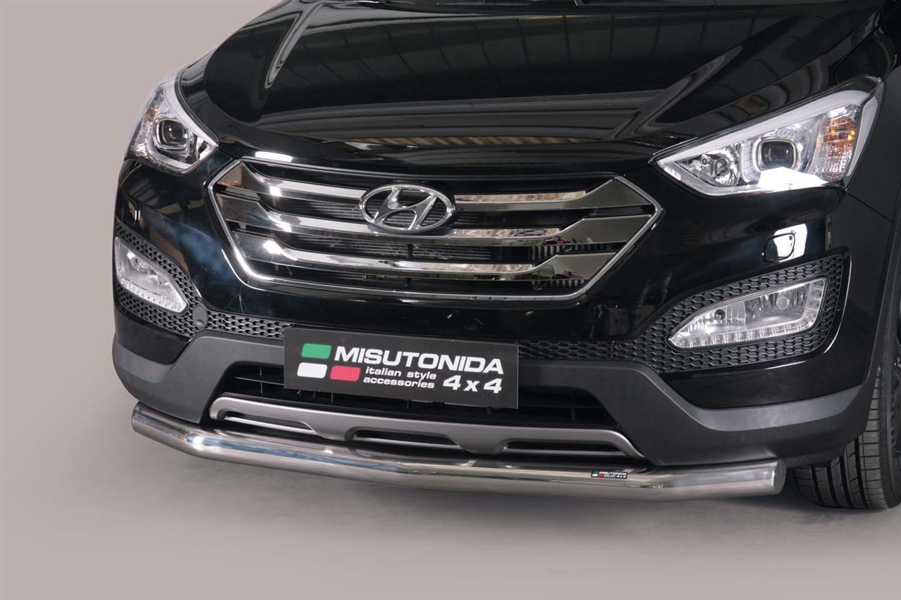 Tube Protection Avant Inox Ø76 Hyundai Santa Fe 2012+