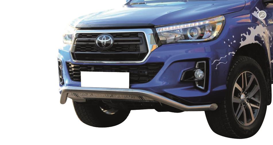 Tube Protection Avant+Protege Radiateur  Inox Ø 60 Toyota Hilux 2019+