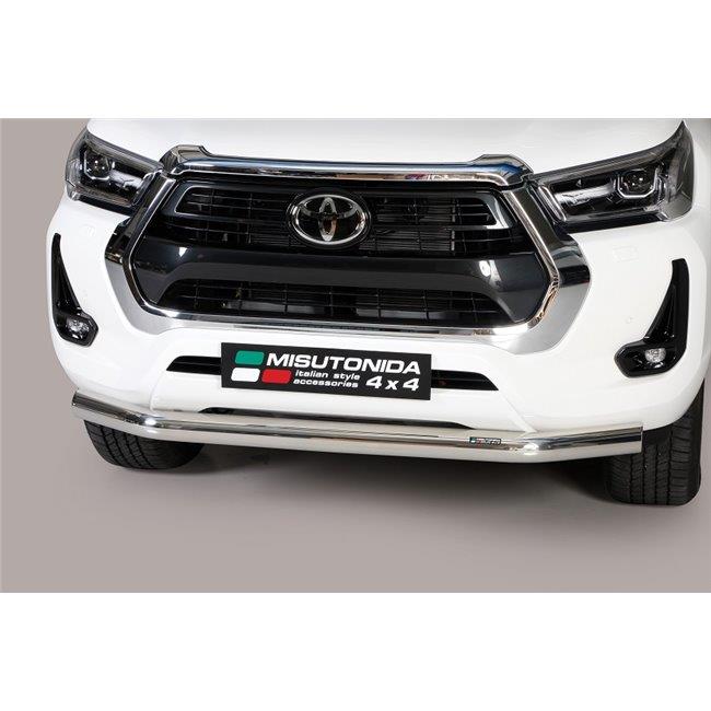 Tube Protection Avant+Protege Radiateur Inox Ø63 Toyota Hilux 2021+