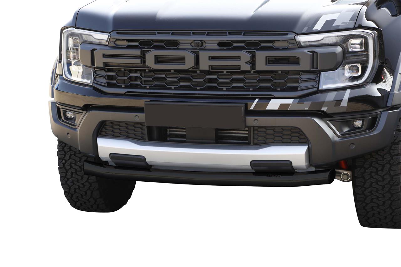Tube Protection Avant Thermolaqué Noir Ø63 Ford Ranger Raptor 2023+