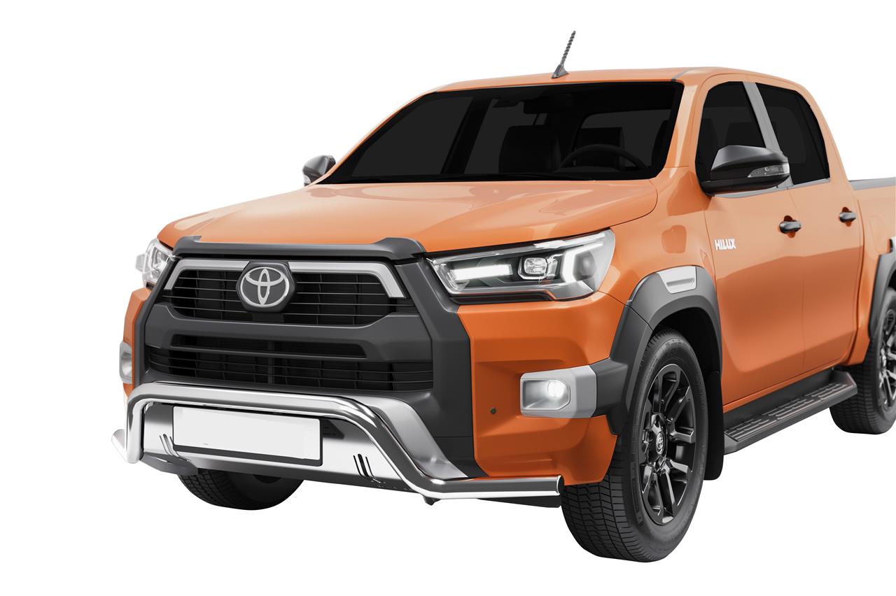 Tube Protection Avant+Protege Radiateur Inox Ø 60 Toyota Hilux 2019+
