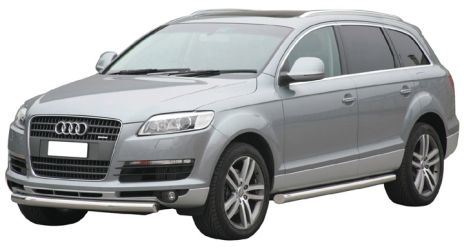 Tubes Bas De Caisse Inox Ø76 Audi Q7 2006+