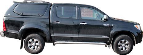 Hard Top Sline Gls Sp Toyota Hilux/vigo Double Cabine Portes Laterales Papillons Gris 1H2