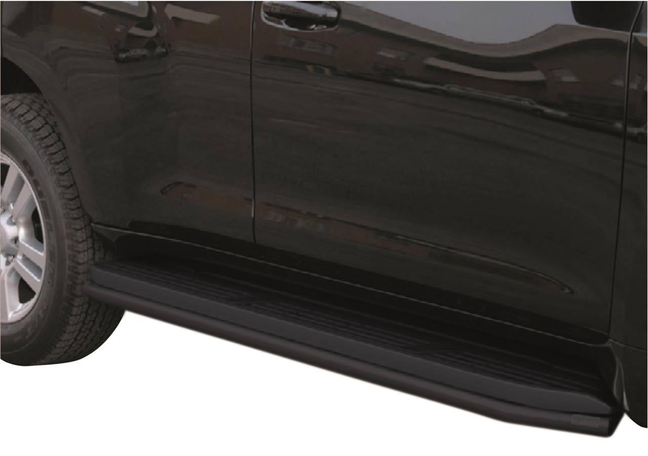 Tubes Protection Marche-Pieds Thermolaqué Noir Ø 40 Toyota Land Cruiser 150 5 Portes 2009+