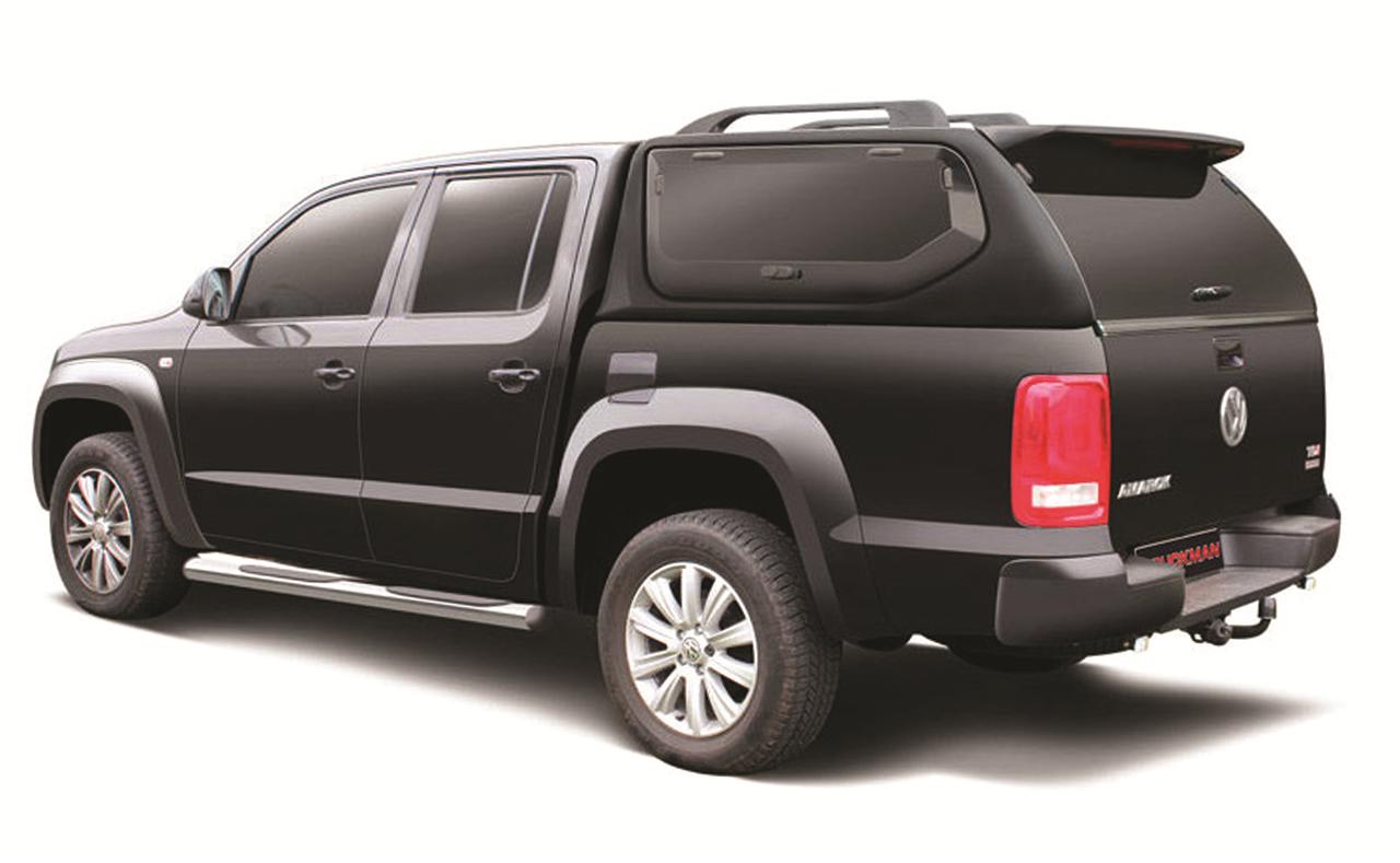 Hard Top Sline Gls Volkswagen Amarok 2010+ Double Cabine Portes Laterales Papillons Noir 2T2T