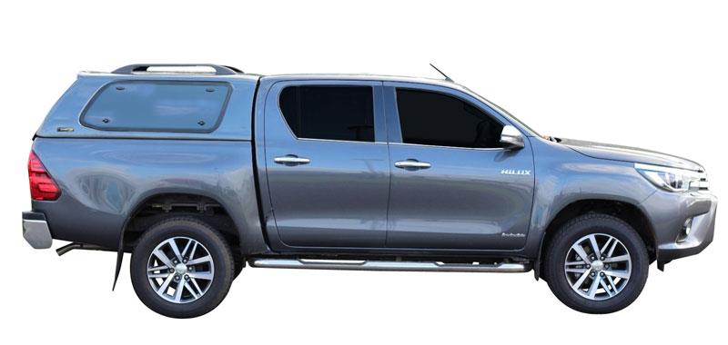 Hard Top Sline Sp Toyota Hilux 2016+ Extra Cab Portes Laterales Papillons - Blanc 089