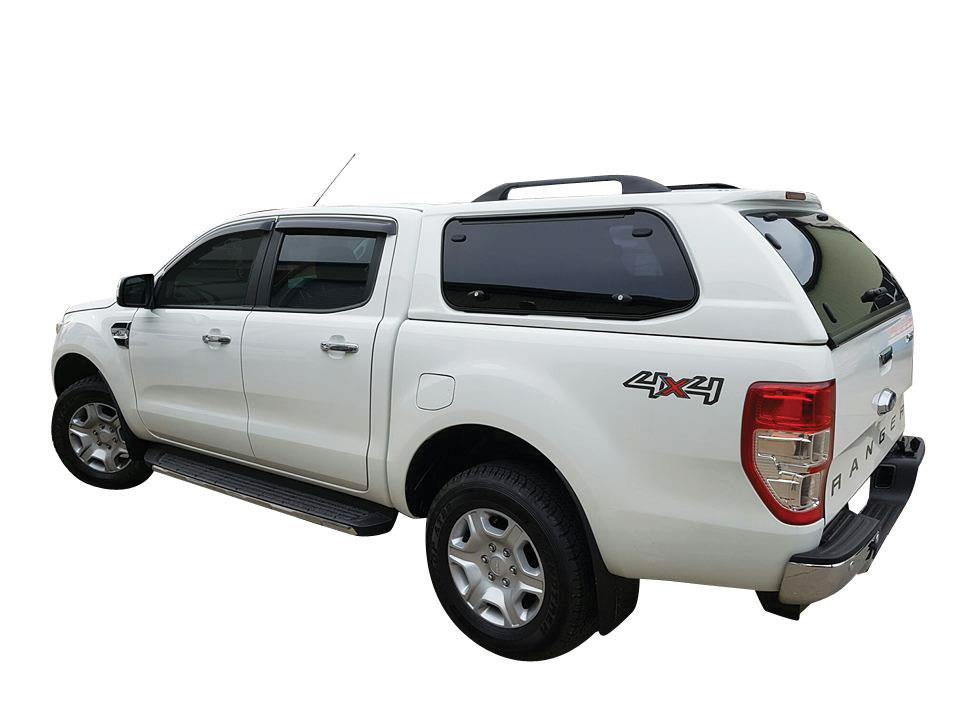 Hard Top Sline Sv Ford Ranger 2012/2022 Double Cab Vitres Laterales Papillons Non Peint