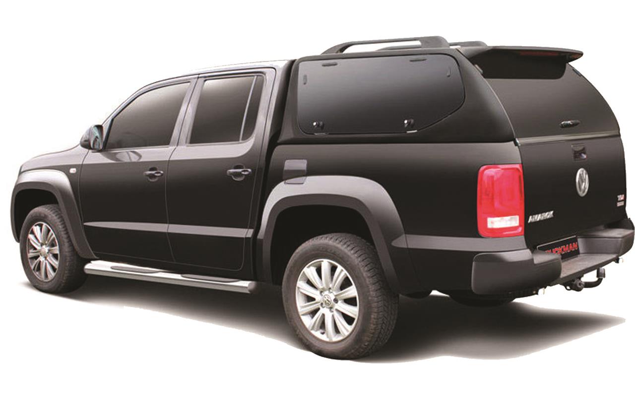 Hard Top Sline Sv Volkswagen Amarok 2010+ Double Cab Vitres Laterales Papillons Non Peint
