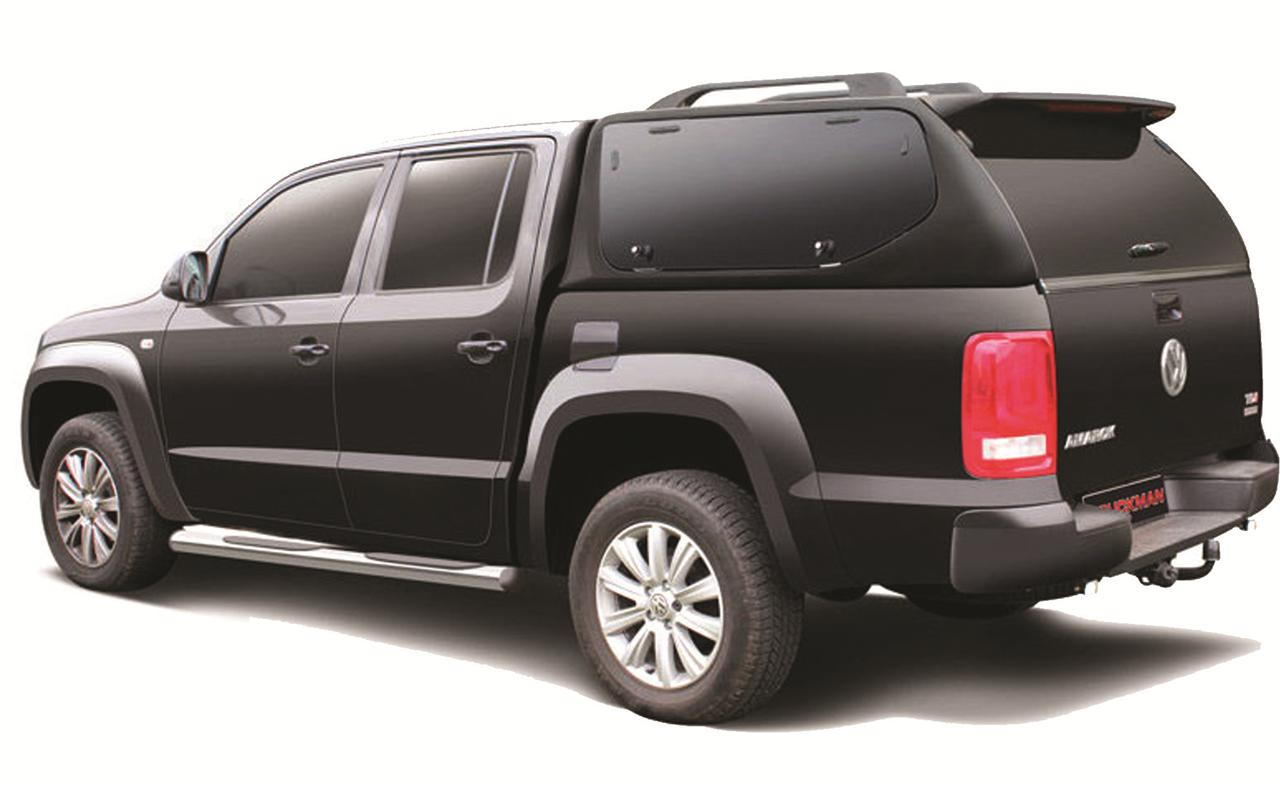 Hard Top Sline Sv Volkswagen Amarok 2010+ Double Cab Vitres Laterales Papillons Gris M4M4