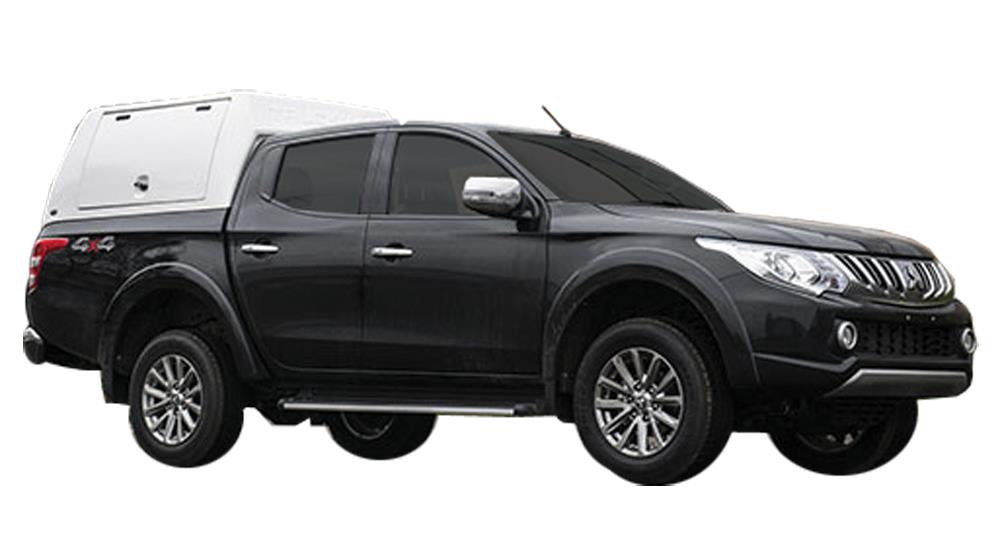 Hard Top Toit Haut Utilitaire Mitsubishi L200 2016+ Club Cab Avec Ouvertures Laterales