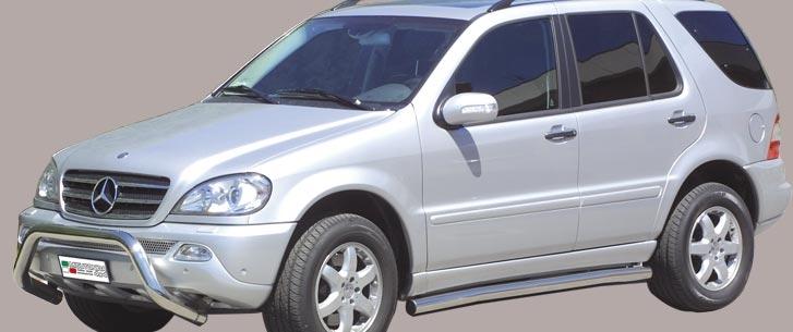 Tube Bas De Caisse Inox Ø76 Mercedes Ml 98/05