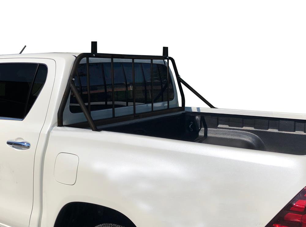 Grille De Protection Vitre Ar Noire Toyota Revo Dc/extra Cab Porte Tubes