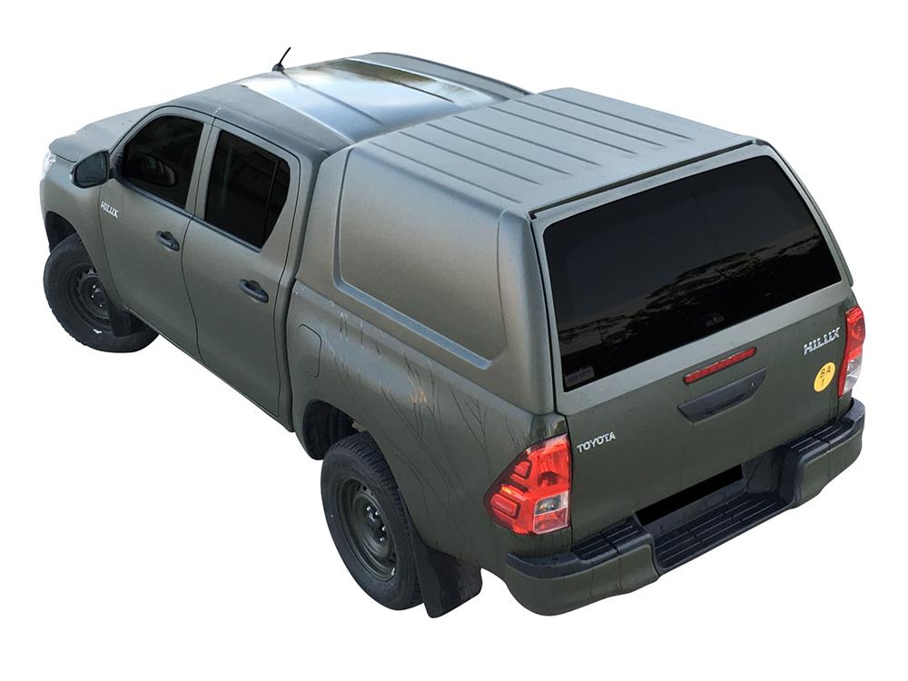 Hard Top Utilitaire Fb Toyota Hilux 16+Double Cab - Sans Ouvertures Laterales Vert 6S3