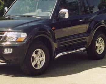 Tubes Marche Pieds Radial Inox Ø76 Mitsubishi Pajero 2000/06 5 P Gls