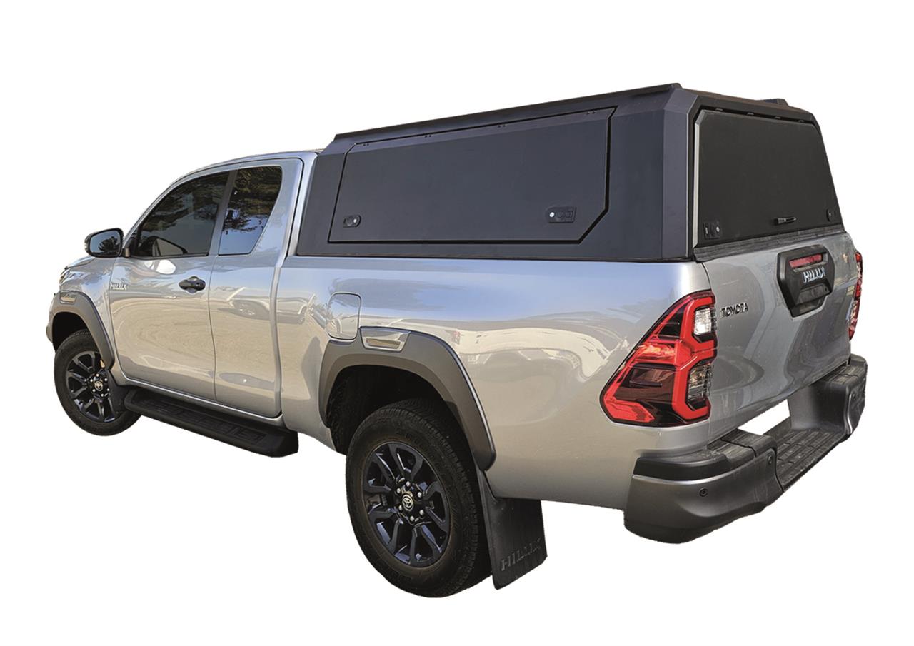 HARD TOP ALU NOIR UPSTONE HILUX DOUBLE CAB 2015+ NON VITRES