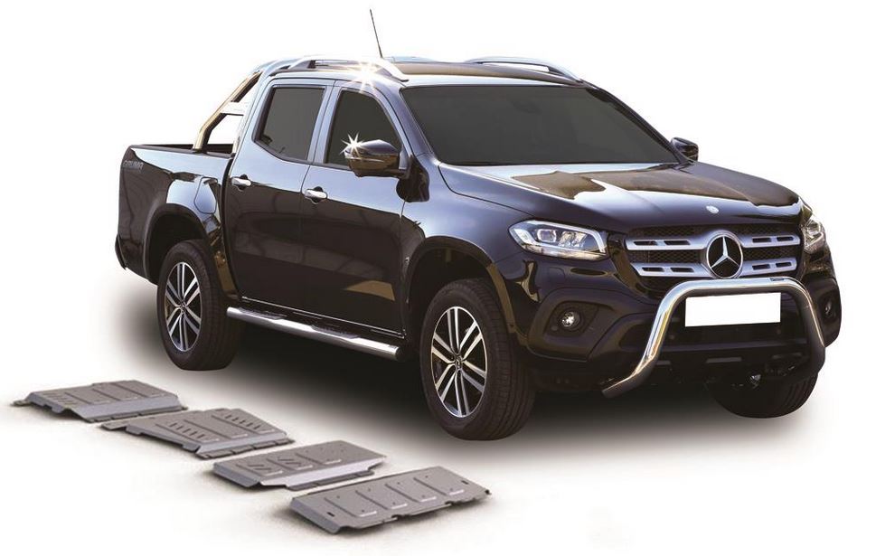 PROTEGE BOITE DE TRANSFERT MERCEDES CLASSE X 2016+ ALU 6MM